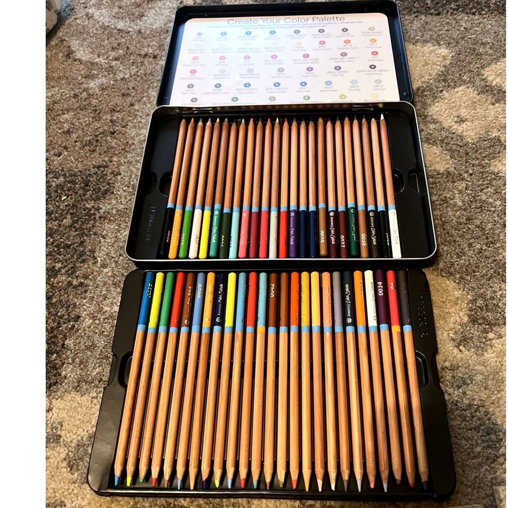 Journey Color Burst Pencils, 48 color Burst Pencils Preowned W/ Case